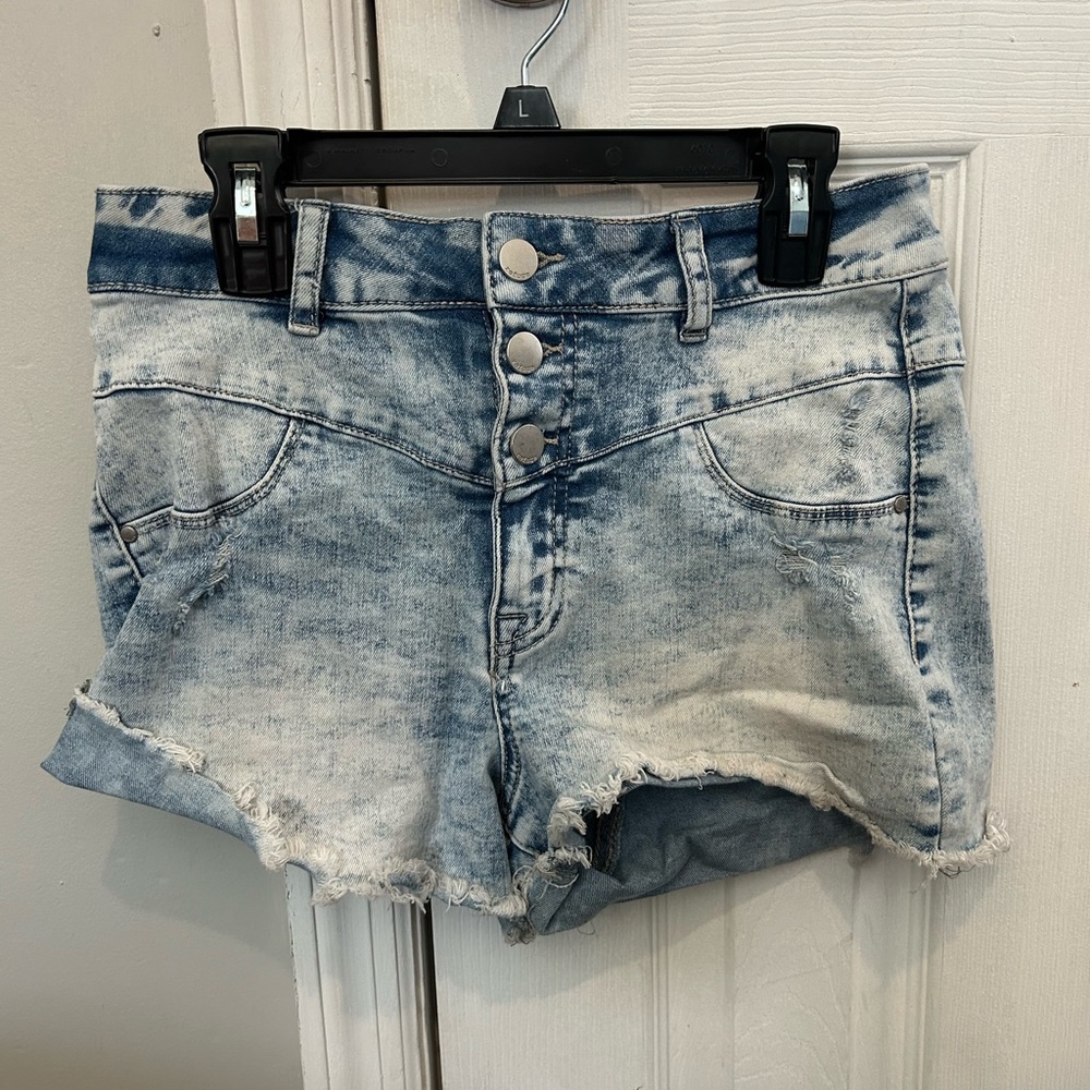 Refuge Light Blue Jean Shorts